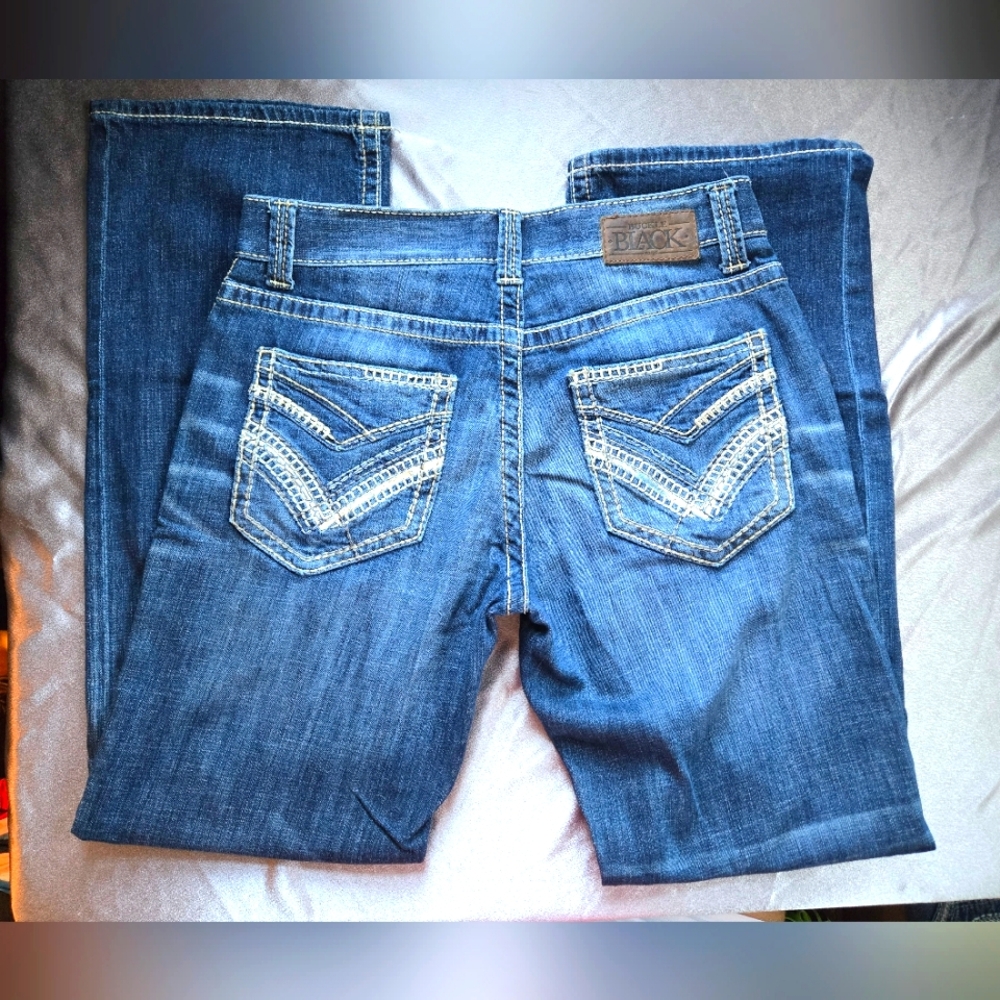 Buckle Black Straight Leg Stretch